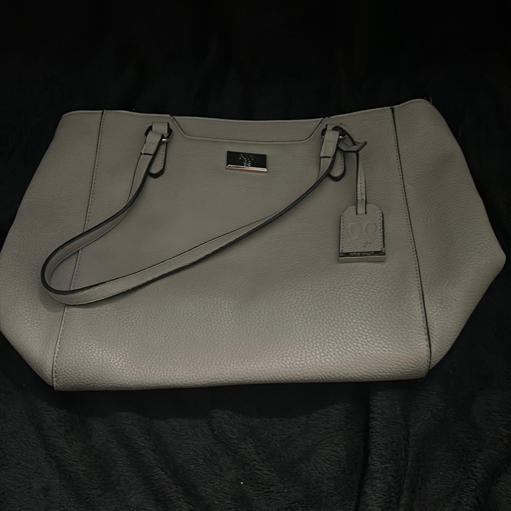 NINE WEST | Gray leather bag